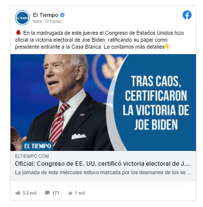 Mención positiva La toma del capitolio