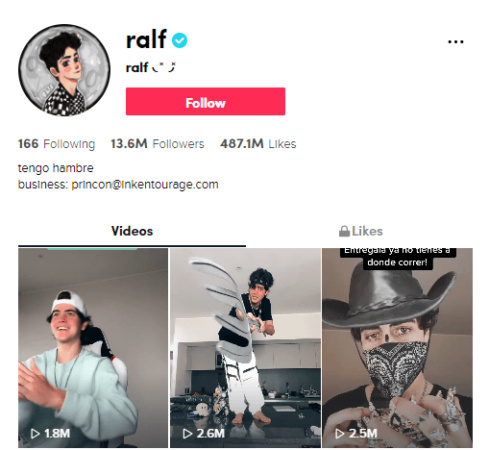 Ralf Los 10 usuarios mexicanos más populares en TikTok